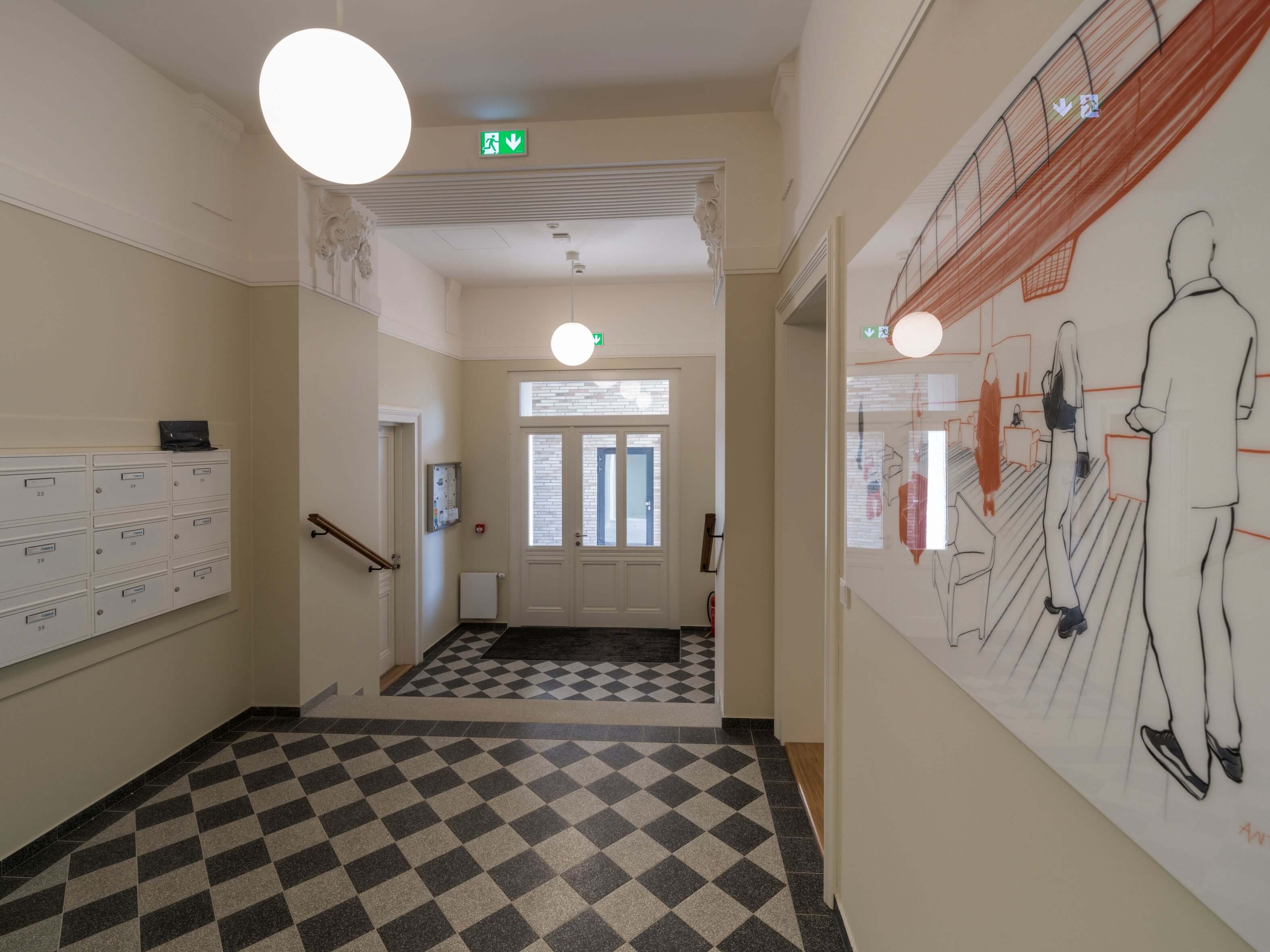 Astrid Garden od UBM zdobí nástěnné malby umělkyně Antoniny Zablocké