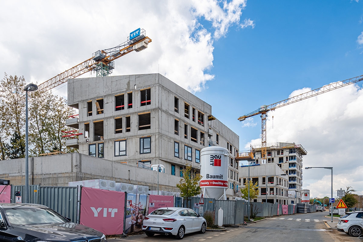 YIT dokončila hrubou stavbu třetí etapy projektu Ranta Barrandov